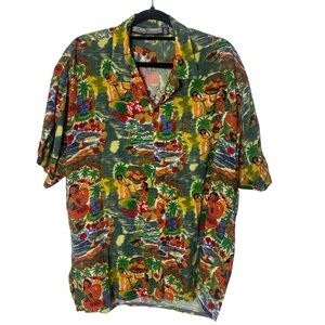 Vintage Ocean Current Hawaiian shirt XL